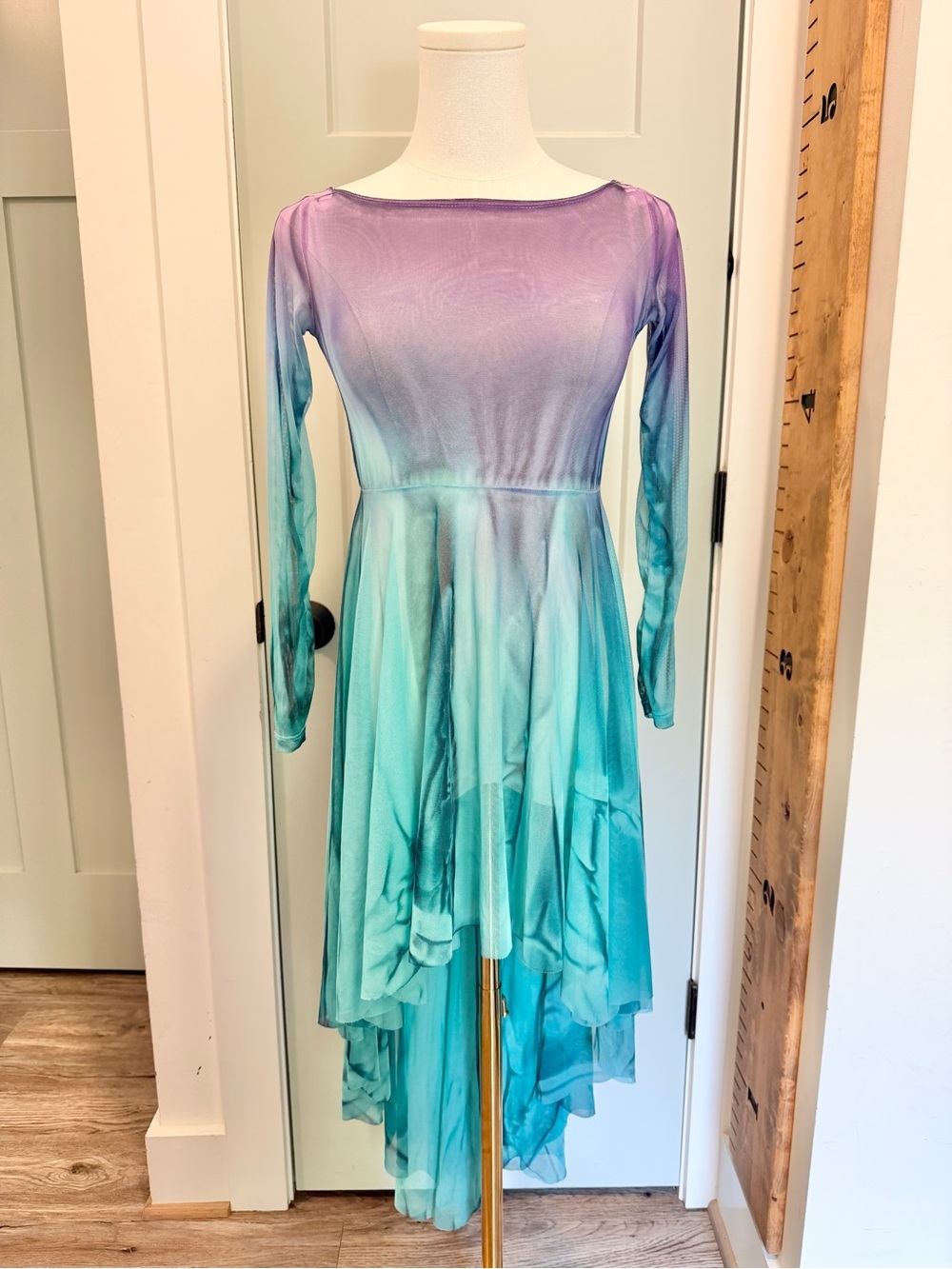 Watercolour Dance Dress Ballet Lyrical Fairycore Whimsical Costume XS